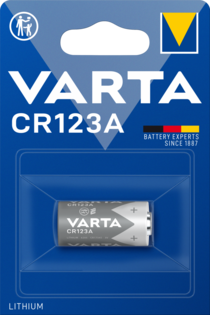 Varta batteri CR123A lithium 3V; 1480mAh; Ø17x33,4mm