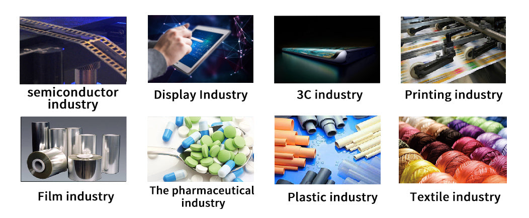 Overhead ionizing air blower with auto cleaner