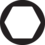 Sekskanttop 3/4" 38mm