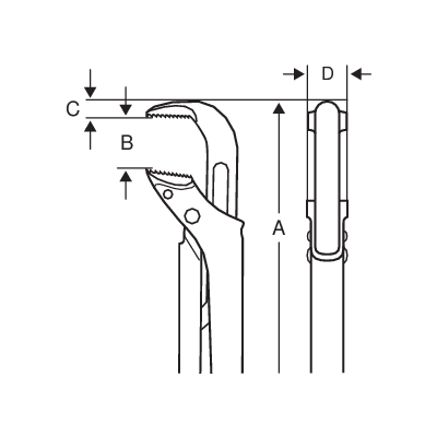 Rørtang ERGO 45x320mm