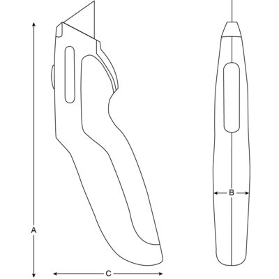 BAHCO ERGO hobbykniv med udskydeligt trapexblad