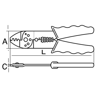 Afisoleringstang Ø 0,75 mm- 6 mm