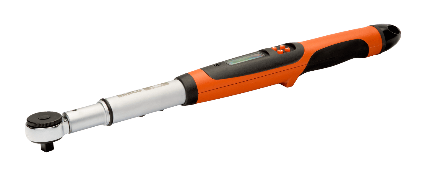 Torque wrench electronic 200Nm, cut-out head