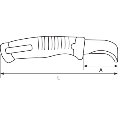 Electrician's knife with guide