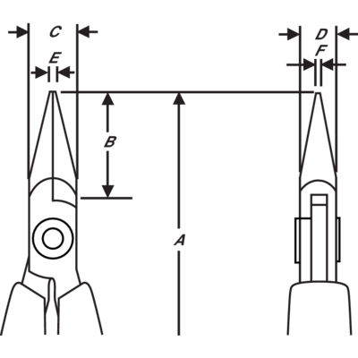 Spidstang ESD ERGO 146,5mm glat