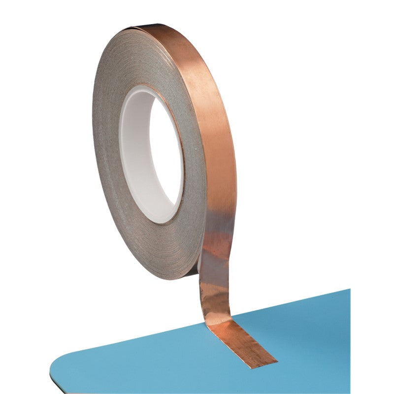 Kobber jording tape 0,15mm x 19mm x 50m selvklæbende