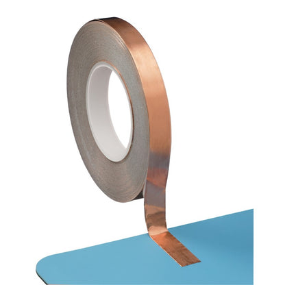 Kobber jording tape 0,15mm x 19mm x 50m selvklæbende