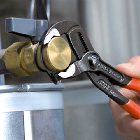 Cobra water pump pliers polished 180mm; w/PVC on handle