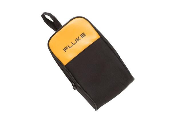Fluke C25 blød bæretaske i sort og gul med lynlås til multimetre i 180 serien.