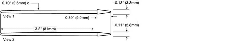 Swabs Sealed Foam ESD 9.9mmx8.0cm