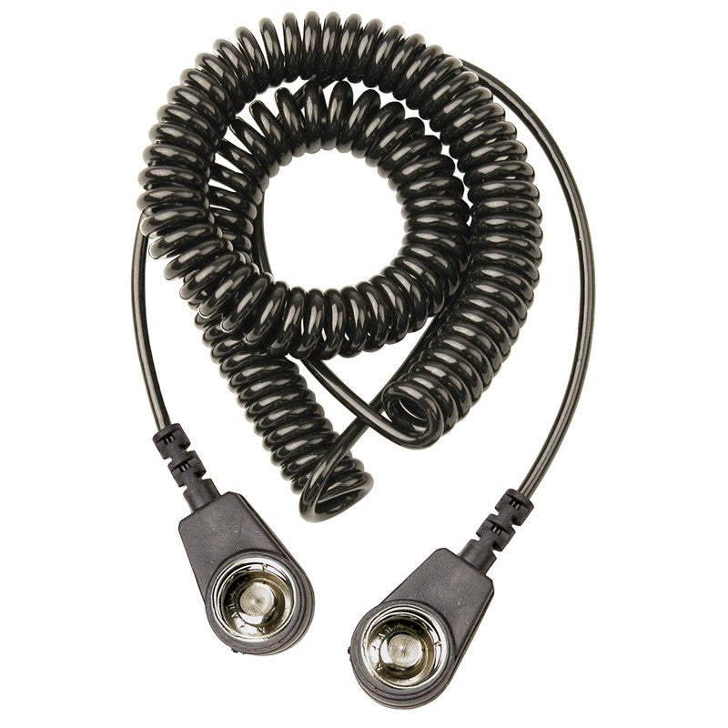 Spiral cable 2 mtr. Standard 2 x 10mm female push button