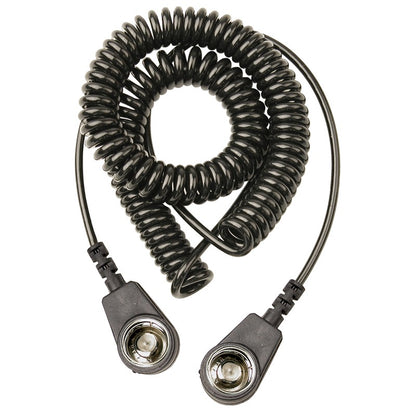 Spiral cable 2 mtr. Standard 2 x 10mm female push button
