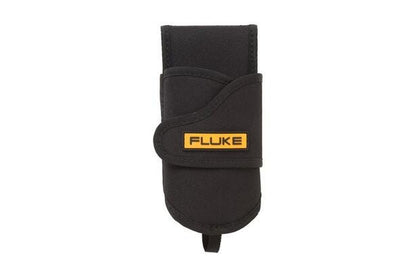 Sort Fluke H-T6 bæltehylster i slidstærkt stof med gult logo til T6 elektriske testere.