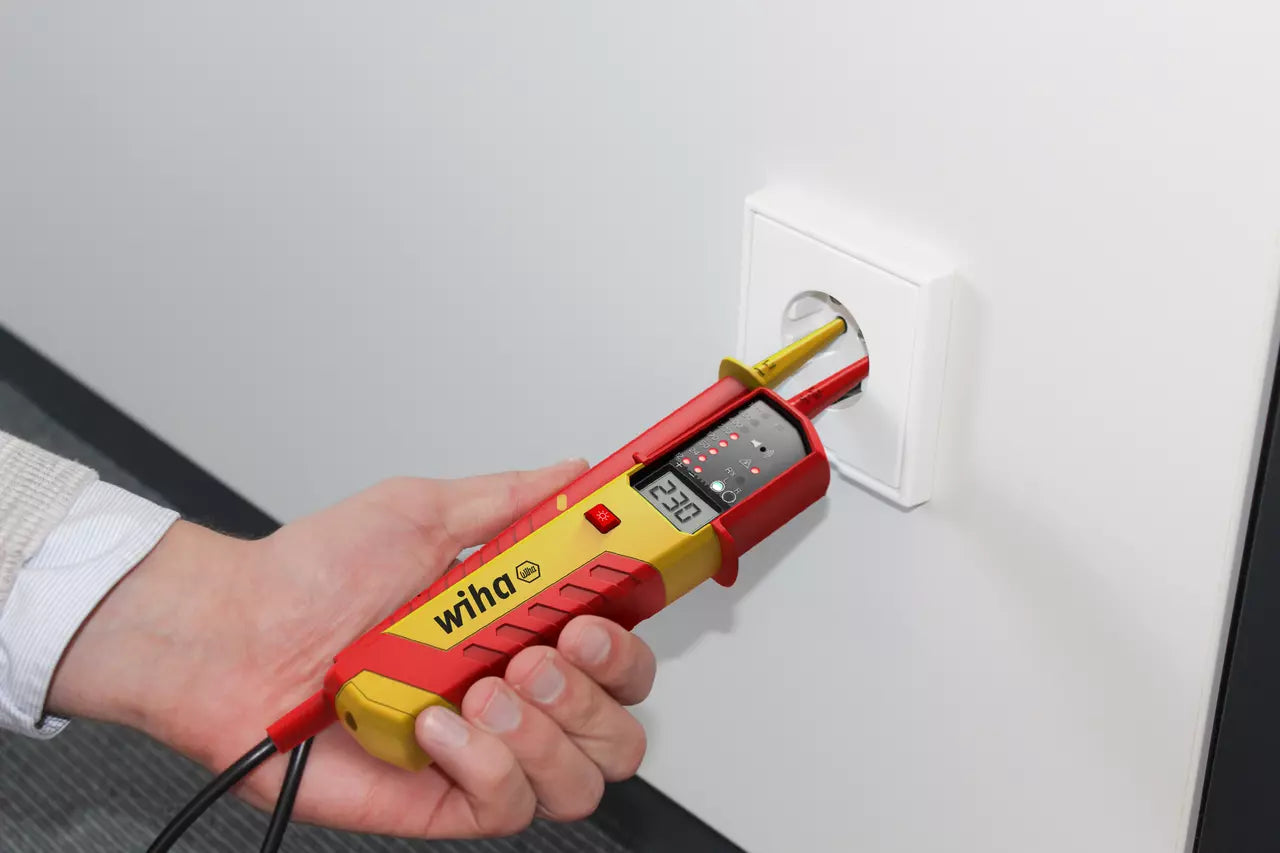 Voltage and continuity tester eMobility, 12-1000V AC, CAT IV incl. 2x AAA batteries