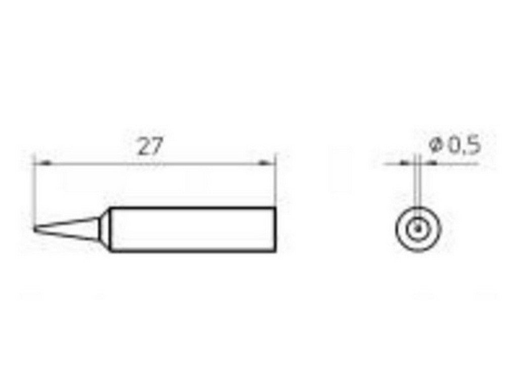 Loddespids XNT 1 0,5mm