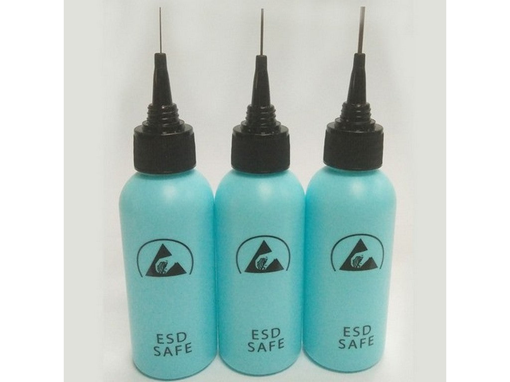 Flux dispenser Bottle 60 ml ESD inkl. 22 gauge needle, Blue
