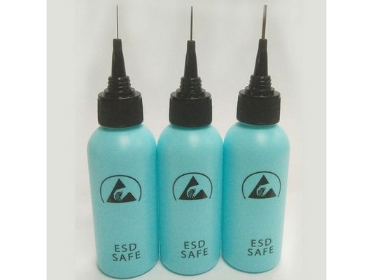 Flux dispenser Bottle 60 ml ESD incl. 22 gauge needle, Blue