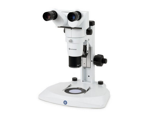 DZ zoom 1:6,3 stereomikroskop m/ergobino hoved 20°, EWF 10x/ 22; 1 x obj. + stor holder