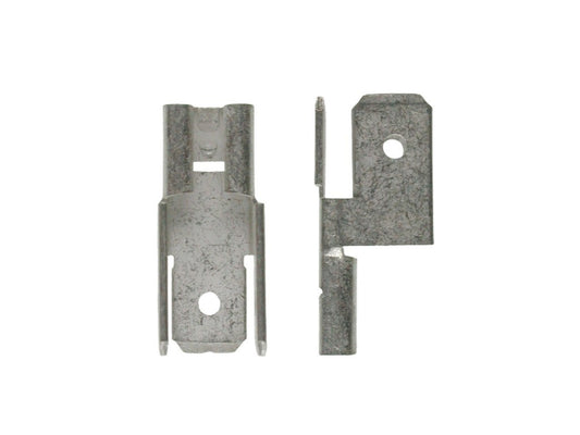 Fladstik fordeler 3 han/1 hun 6,3x0,8mm fortinnet