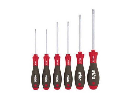 Screwdriver set TORX SoftFinis w/TX10-15-20-25-30-40 round blades
