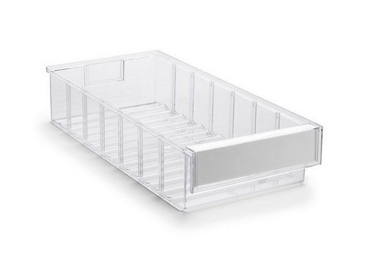 Storage box clear 186x400x82mm