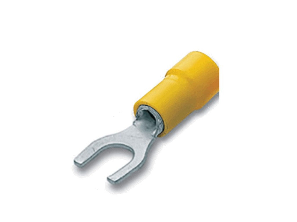 Yellow fork cable lug 6/M-8 A4685