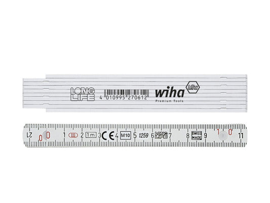 Meterstok Longlife® 2 m metrisk, 10 led 15 mm