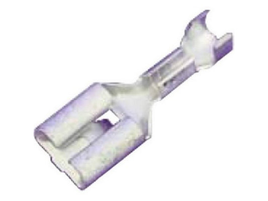 Female flat connector uninsulated w/locking pin 6.3x0.8mm 1.5-2.5mm