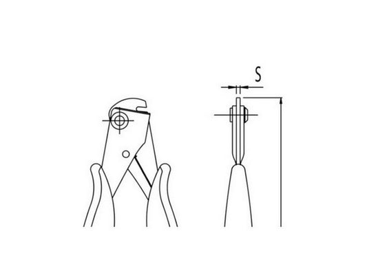 Cutter for print separation 2mm track