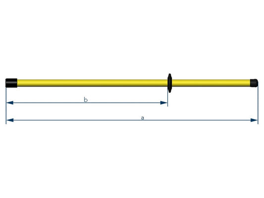 Grounding rod 2000mm with bayonet socket