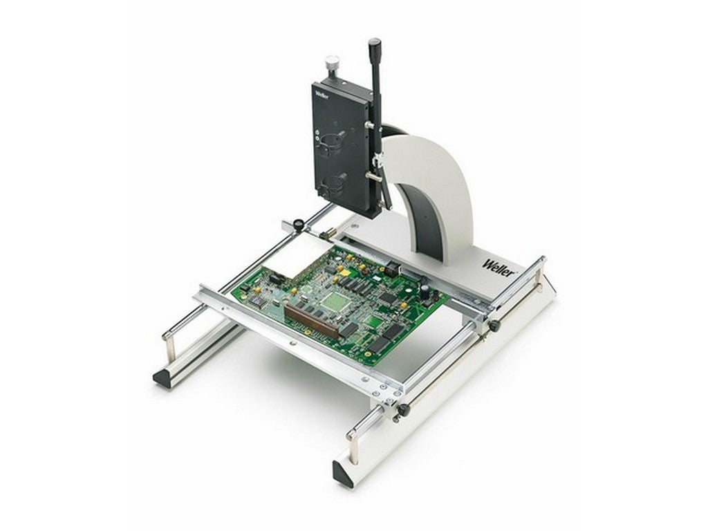 Weller WBHS PCB holder med stativ og printplade monteret