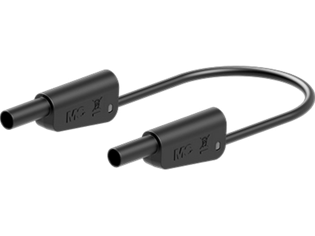 Test lead SLK4N-F25 PVC 100cm Black 1000V CATII/600V CATIII 32A