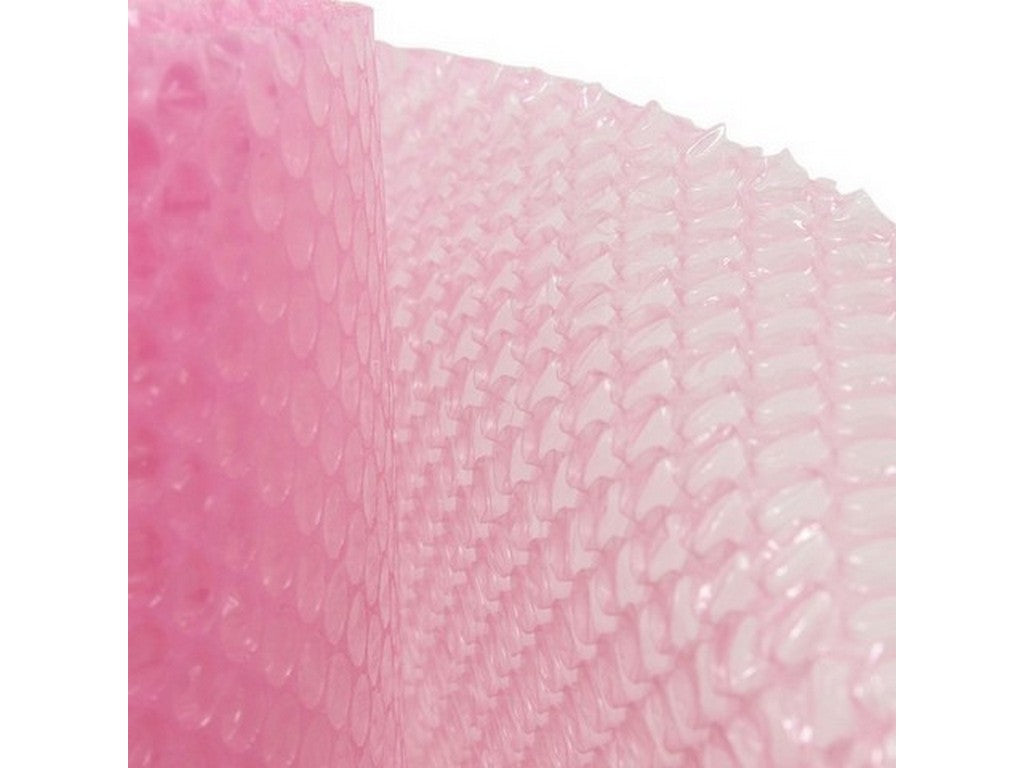Bobbelfolie pink Antistatisk 400mmx150mtr.