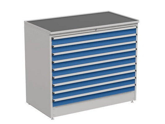 Drawer unit 130/110-31 med 9 skuffer og godkendt til 200KG (1100 x 1330 x 715 MM)