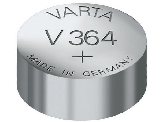 Varta batteri V364 sølvoxid 1,55V: 20mAh: Ø6,8x2,15mm SR60