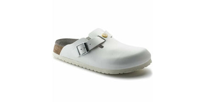 Birkenstock Boston Clog ESD, hvid, smal