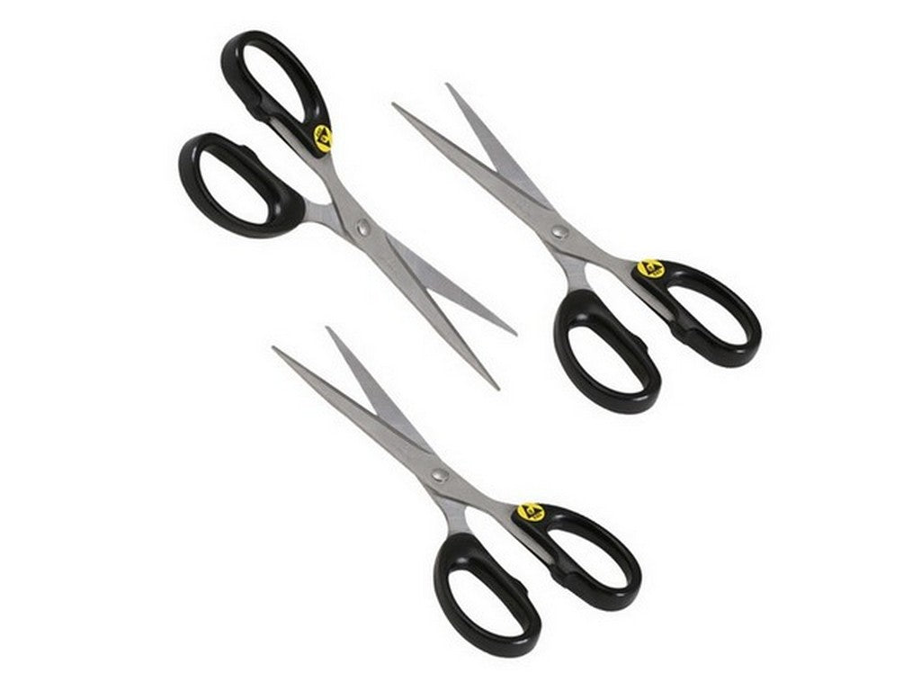 Scissors ESD black ABS plastic, 10E5-10E6