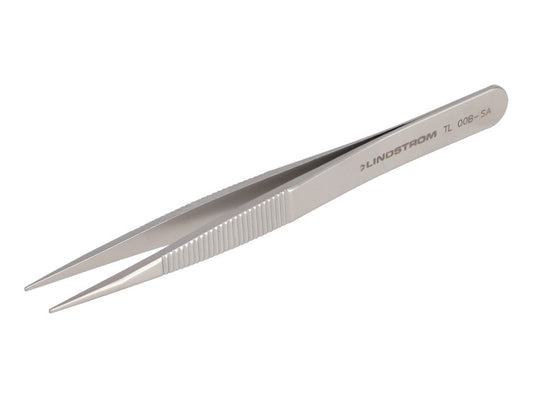 Lindström højpræcisionspincet 115mm i rustfrit stål Style 00B med takkede håndtag