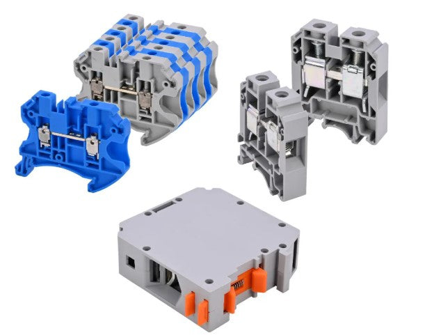 Cembre rækkeklemme Grå 0,14-4mm² 32A skrue M3 max moment 0,5Nm f/NS35-skinne