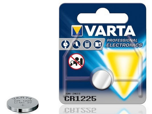 Varta batteri CR1225 lithium 3V; 48mAh; Ø12,5x2,5mm