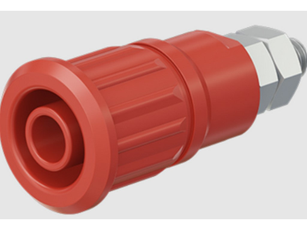 Bøsning SEB4-GK/N forniklet RØD CATIII 1000V/CATIV 600V 32A
