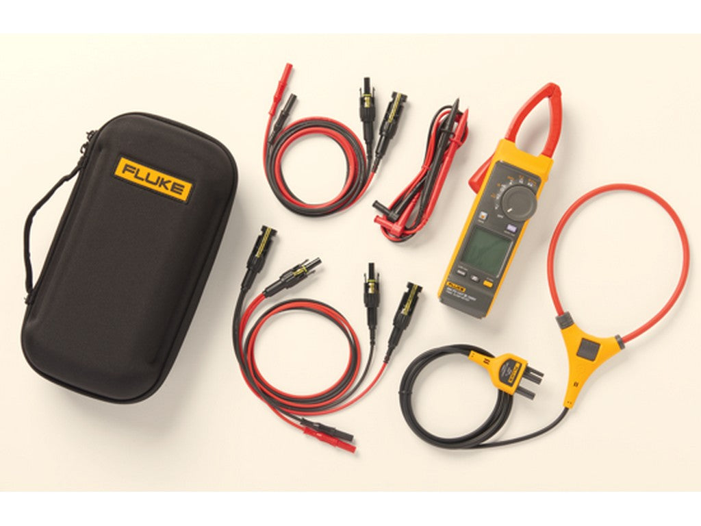 Fluke 393 FC strømtang 1500V TRMS CATIII med MC4 testkabel sæt