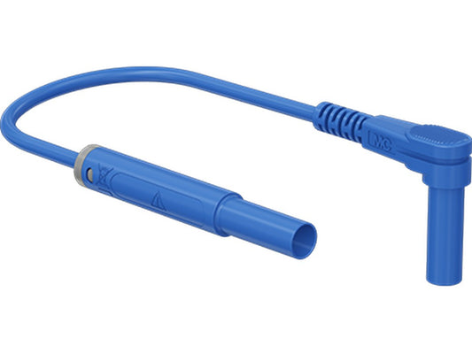 Test lead 1mm silicone 1.0m blue SARK-4N-S10 angle/straight 1000V/19A CATIII