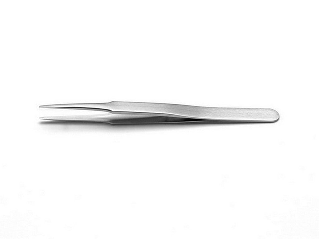 Tweezers flat round tip 120mm
