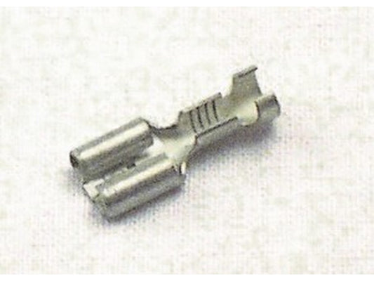 Female flat connector uninsulated 6.3x0.8-2.5mm tinned