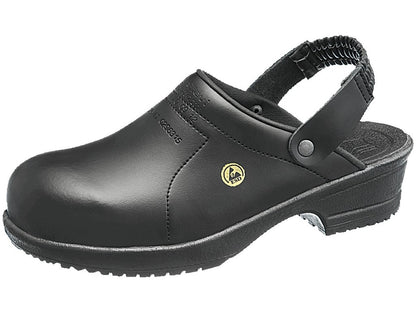 Træsko FILE ESD sort med hælrem