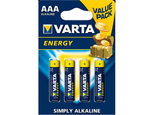Varta batteri Simply Alk. AAA 1,5V; Ø10,5x44,5mm pris/stk LR03 - Alkaline