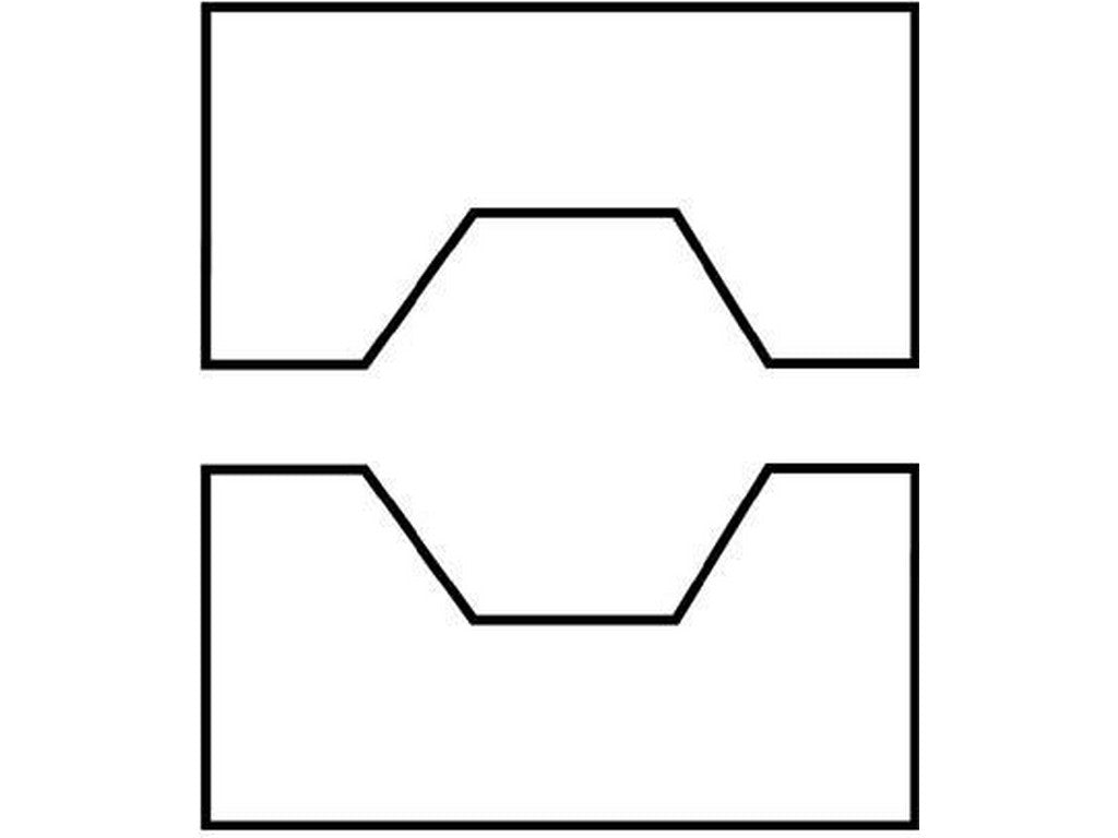 Pressebakke MK18-50 f/DIN46235 95 mm²; Cu t/HP50 - KT 18