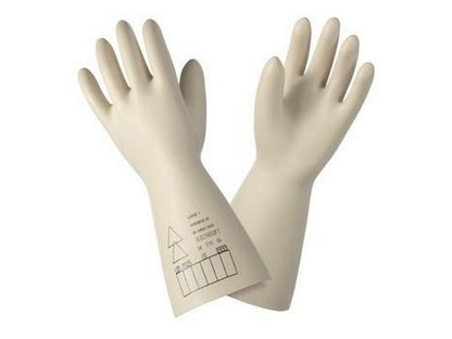Natur latex handske 7,5kV cl.1 Str. 11 - 36cm lang, 1,5mm tyk