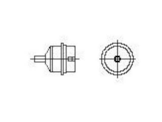 Varmluftdyse ø4mm NR05 uden vacum for WHA2000